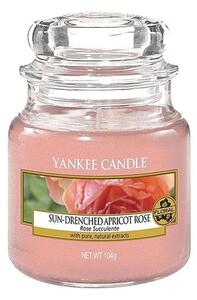 Svíčka Yankee candle Vyšisovaná meruňková růže, 104g