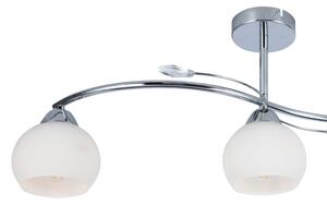 Lustr na tyči CONNOR 3xE27/15W/230V lesklý chrom/bílá