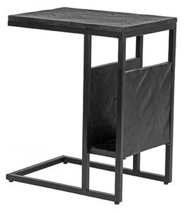 Černý masivní mangový odkládací stolek LABEL51 Siphol