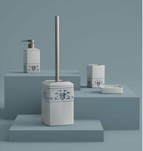 GEDY CX9889 Cixi sklenka na postavení, porcelán, bílá/modrá