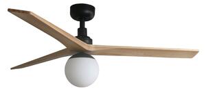 FARO 34283-11L - Stropní ventilátor KLIM M 1xE27/15W/230V dřevo/černá + DO