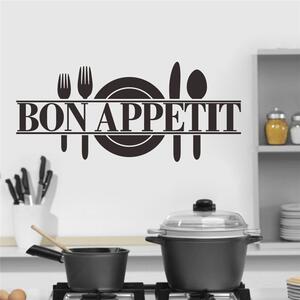 Samolepka na zeď "Bon Appetit" 57x25 cm