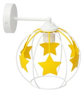 Dětská nástěnná lampa STARS 1xE27/15W/230V žlutá/bílá