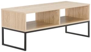 KONFERENČNÍ STOLEK, přírodní barvy, černá, kov, kompozitní dřevo, 100/40/40 cm MID.YOU, Online Only