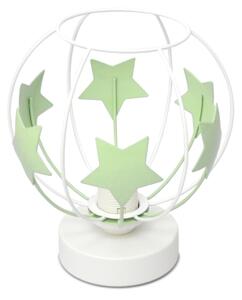 Dětská stolní lampa STARS 1xE27/15W/230V zelená/bílá
