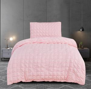 Krepové povlečení polycotton Neapol růžové 200x140cm+90x70cm