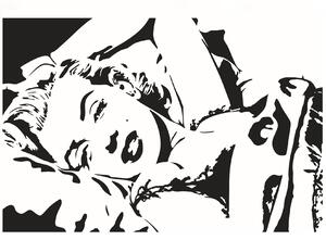 Samolepka na zeď "Marilyn Monroe" 39x58 cm