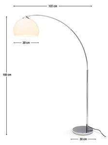 Brilliant 92940/75 Stojací oblouková lampa VESSA satin