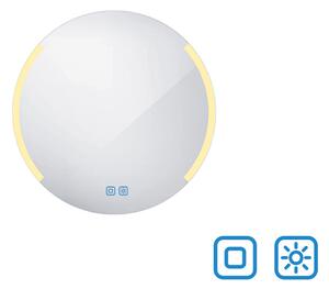 Nimco Kulaté LED zrcadlo 13W, ø 60 cm se dvěma dotykovými senzory