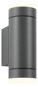 Schrack Venkovní nástěnné svítidlo Vida Wall Up/Down 2x GU10 max.35W, antracit, výška 17,5cm, IP54