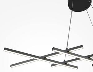 Maytoni MOD244PL-L50BK - LED Lustr na lanku HALO LED/40W/230V černá