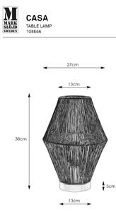 Markslöjd 108666 - Stolní lampa CASA 1xE27/40W/230V černá