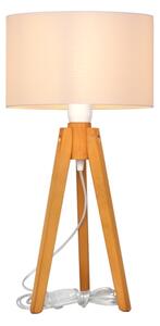 Stolní lampa ALBA 1xE27/15W/230V bílá/dub