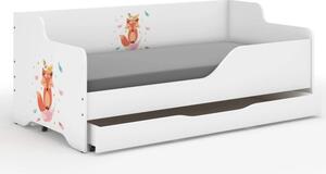 Dětská postel s milou liškou 160x80 cm