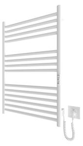 Koupelnový žebříkový radiátor HF GREENWICH 170W/230V 77x53 cm bílá kulatý