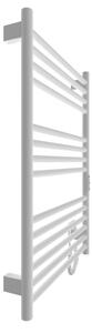 Koupelnový žebříkový radiátor HF GREENWICH 170W/230V 77x53 cm bílá kulatý