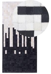 Koberec BOLU Černá 80 x 150 cm Kůže