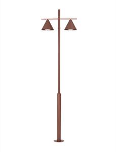 Vonkajšia stojaca lampa Orix kortenová 2x12 W