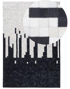 Koberec BOLU Černá 160 x 230 cm Kůže