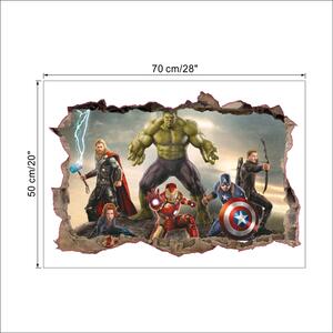Samolepka na zeď "Avengers 3" 70x50 cm