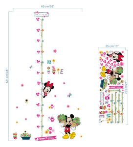 Samolepka na zeď "Dětský metr - Mickey a Minnie" 65x121 cm
