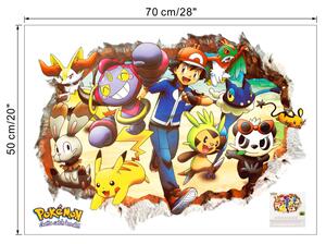 Samolepka na zeď "Pokémon 2" 50x70 cm