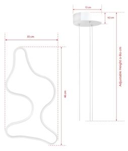 LED Lustr na lanku ARTISAN LED/36W/230V 4000K bílá