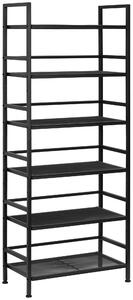 REGÁL NA BOTY, černá, 59/144/30 cm PBJ - Regály na boty, Online Only
