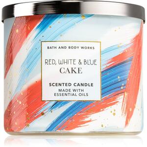 Bath & Body Works Red, White & Blue Cake vonná svíčka 411 g