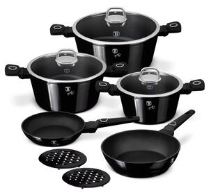 Sada nádobí s titanovým povrchem 10 ks Black Vantage Collection