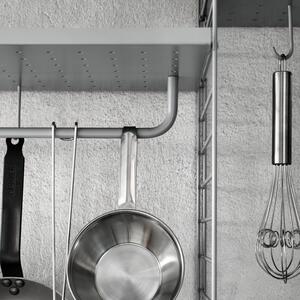STRING Vysoká kovová police Metal Shelf High 78 x 30, Grey