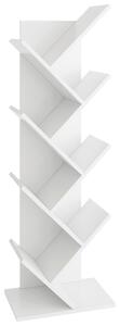 REGÁL, bílá, 42/125/26 cm MID.YOU - Knihovny, Online Only