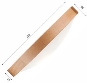 Stropní svítidlo OAK SLIM 3xE27/60W/230V dub pr. 47 cm