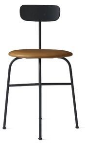 AUDO (MENU) Židle Afteroom Dining Chair, Black / Cognac Leather