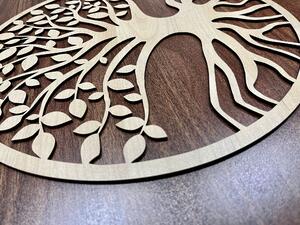 Dřevo života | Dřevěný strom na zeď ŽIVOT | Barva: Bílá | Rozměry Ø: 40