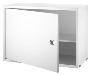 STRING Skříňka Cabinet with Swing Door, White