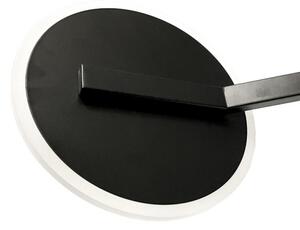 LED Stmívatelný přisazený lustr LED/86W/230V 3000-6500K černá + dálkové ovládání