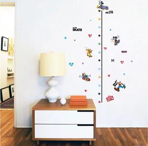 Samolepka na zeď "Dětský metr - Mickey" 77x125 cm