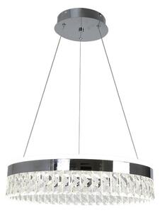LED Stmívatelný lustr na lanku LED/90W/230V 3000-6500K chrom + dálkové ovládání