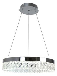 LED Stmívatelný lustr na lanku LED/90W/230V 3000-6500K chrom + dálkové ovládání