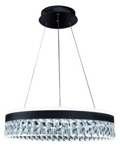 LED Stmívatelný lustr na lanku LED/90W/230V 3000-6500K černá + dálkové ovládání