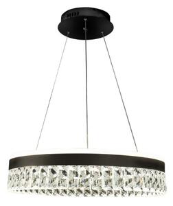 LED Stmívatelný lustr na lanku LED/90W/230V 3000-6500K černá + dálkové ovládání