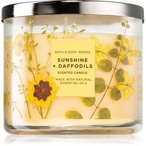 Bath & Body Works Sunshine and Daffodils vonná svíčka 411 g