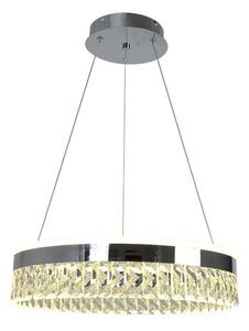 LED Stmívatelný lustr na lanku LED/90W/230V 3000-6500K chrom + dálkové ovládání