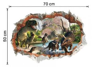 Samolepka na zeď "Dinosauři" 70x50 cm