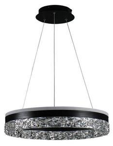 LED Stmívatelný lustr na lanku LED/80W/230V 3000-6500K černá + dálkové ovládání