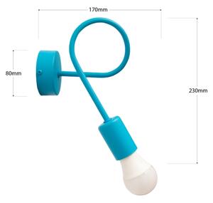 LED Nástěnné svítidlo OXFORD 1xE27/15W/230V modrá