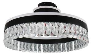 LED Stmívatelný přisazený lustr LED/75W/230V 3000-6500K černá + dálkové ovládání