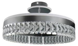 LED Stmívatelný přisazený lustr LED/75W/230V 3000-6500K chrom + dálkové ovládání