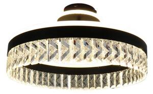 LED Stmívatelný přisazený lustr LED/75W/230V 3000-6500K černá + dálkové ovládání